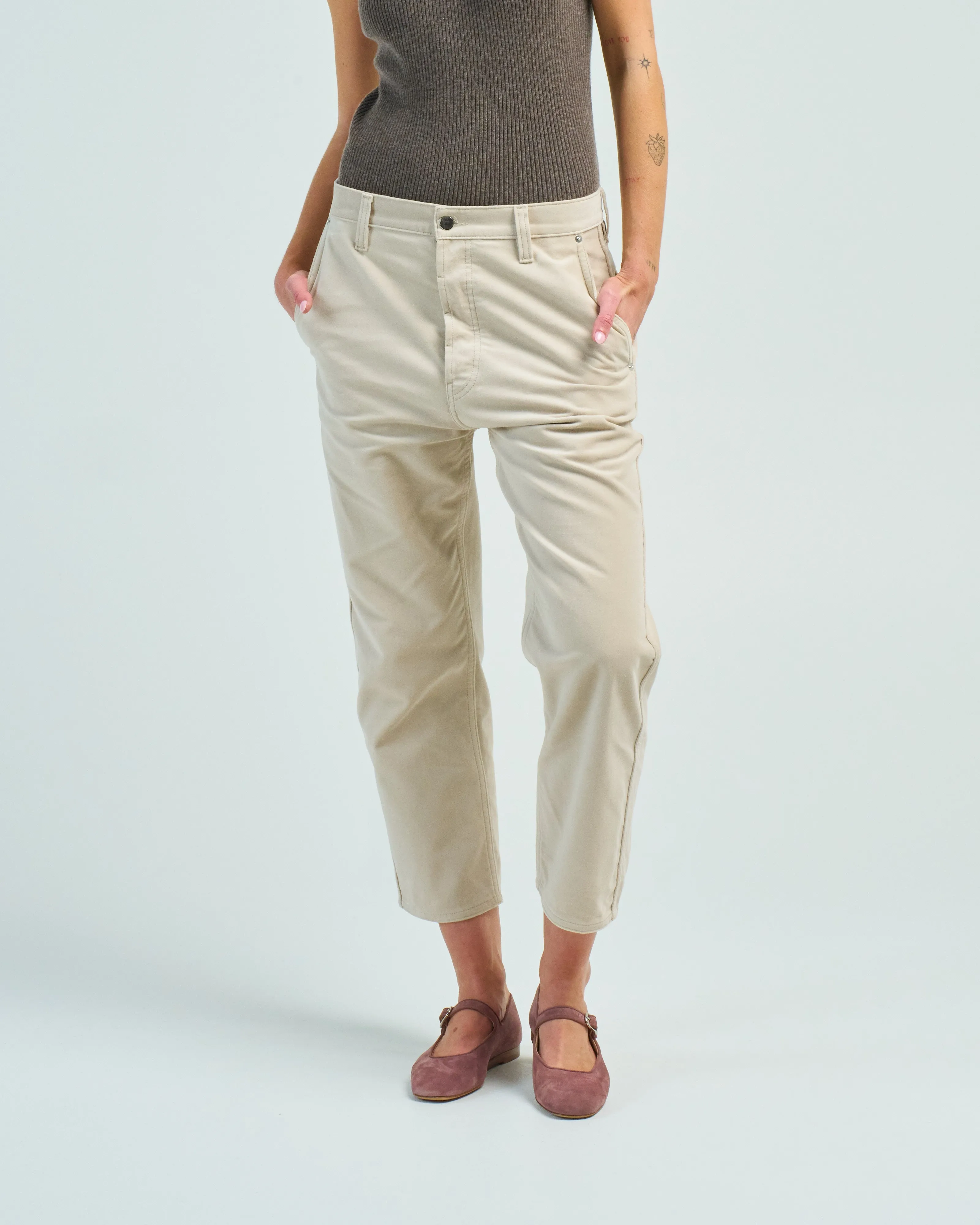 cropped jeans