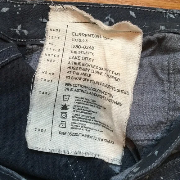 Current/Elliott Stiletto Lake Ditsy Jeans