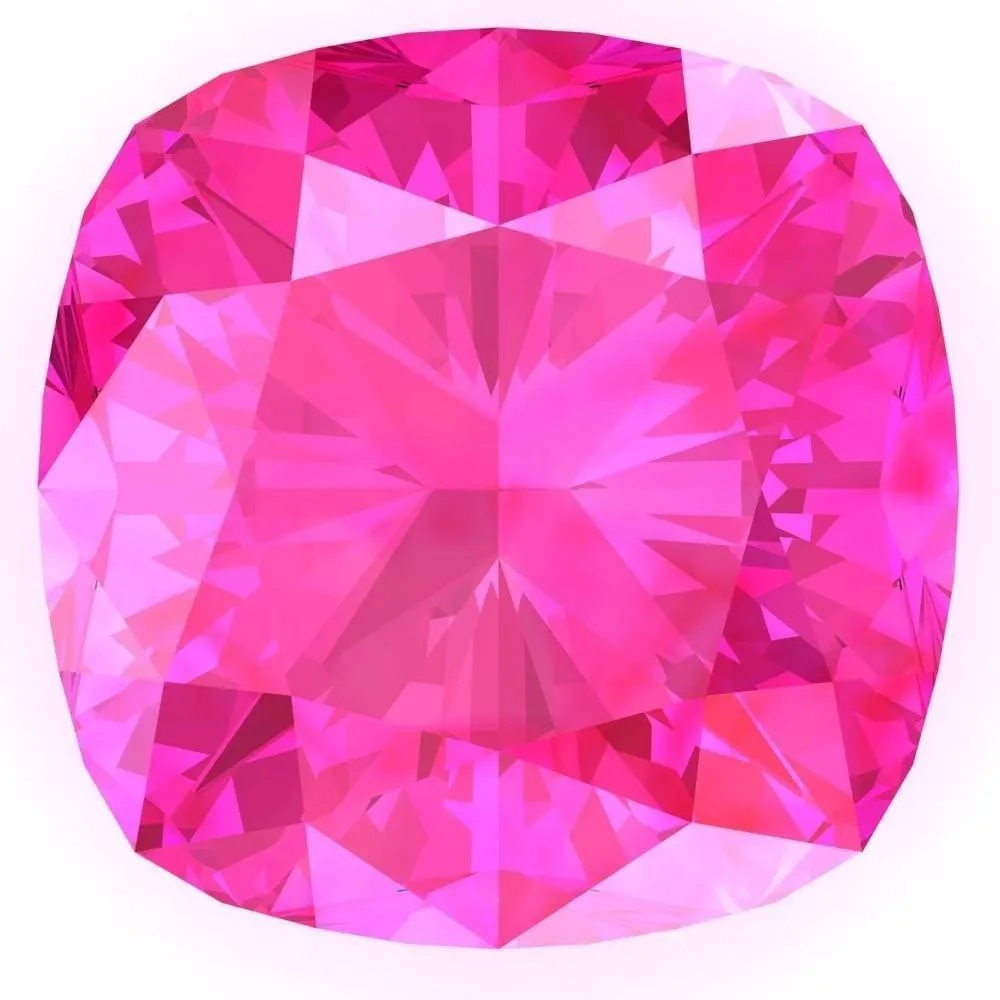 Cushion FAB Lab-Grown Pink Sapphire Gems