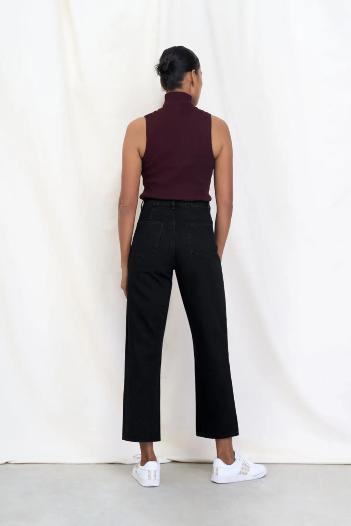 DAWN Dawn Wide Straight black denim