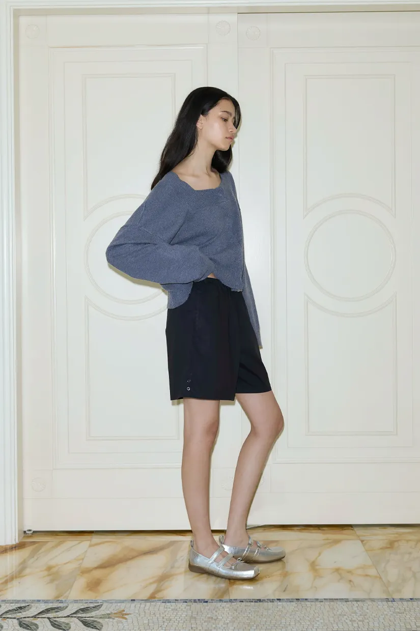 Deiji Studios Button Short - Black