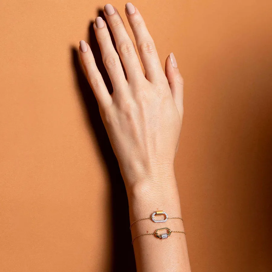 Diamond Lock Bracelet