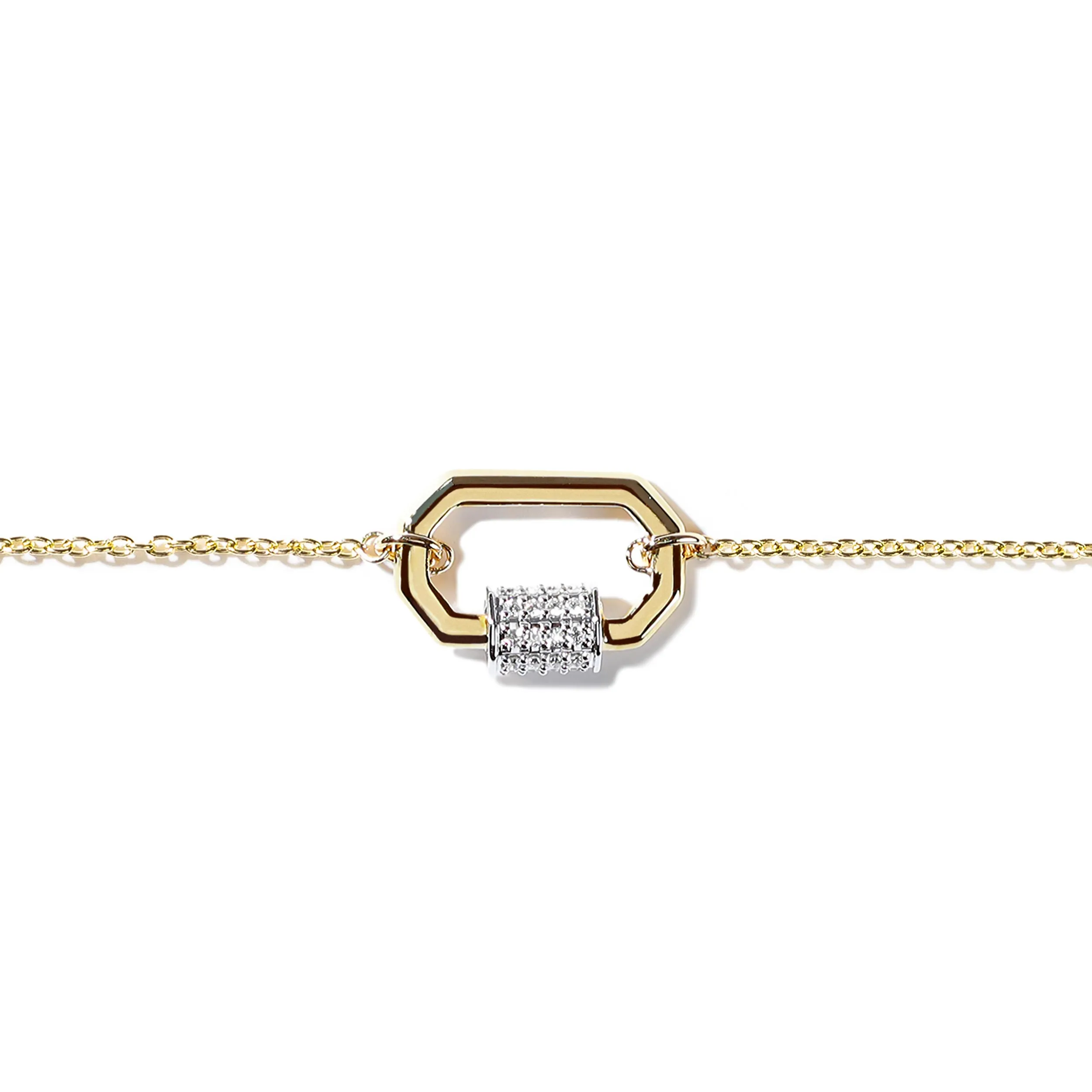 Diamond Lock Bracelet