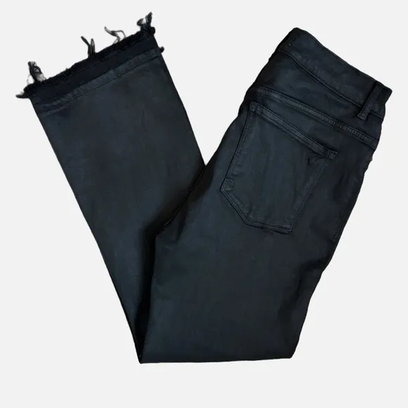 DL1961 Bridget Boot High Rise Instasculpt Crop Coated Jeans Size 31