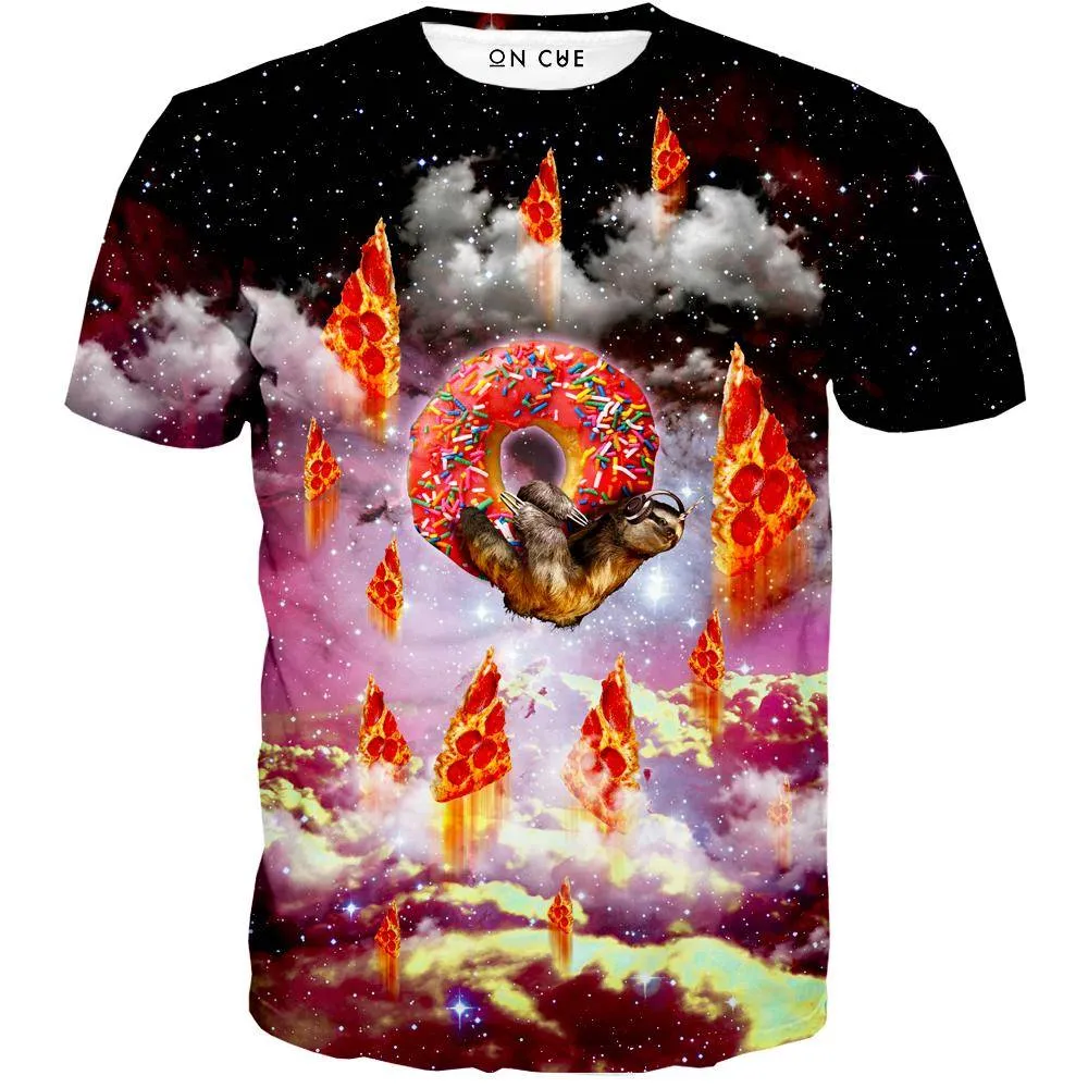 Donut Loving Sloth T-Shirt