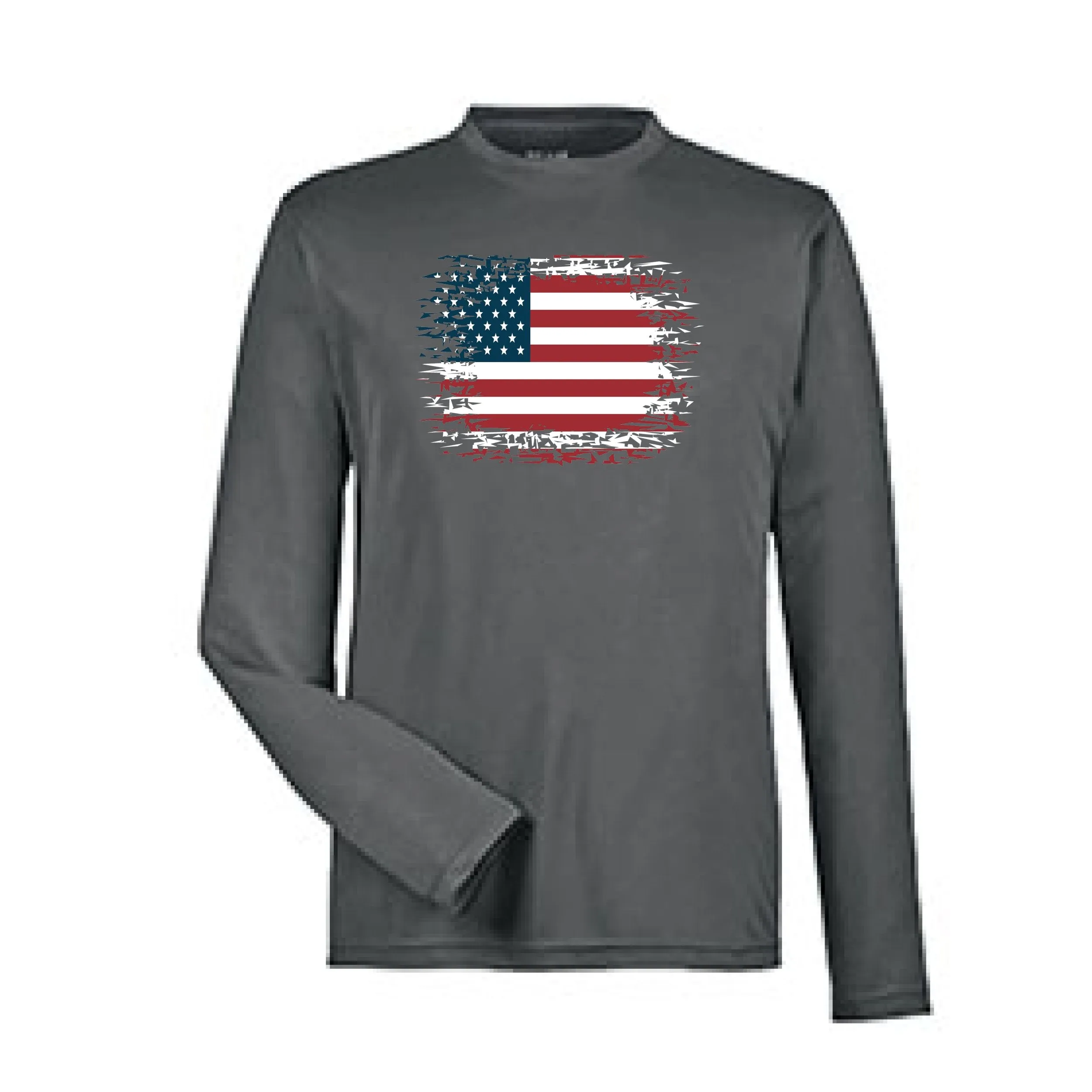 Dri-Fit Long Sleeve Shirts American Flag