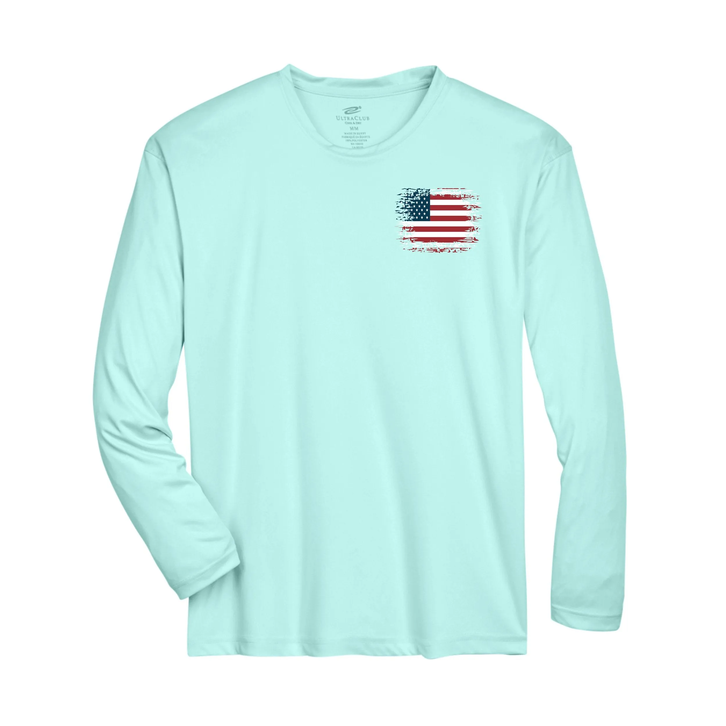 Dri-Fit Long Sleeve Shirts American Flag