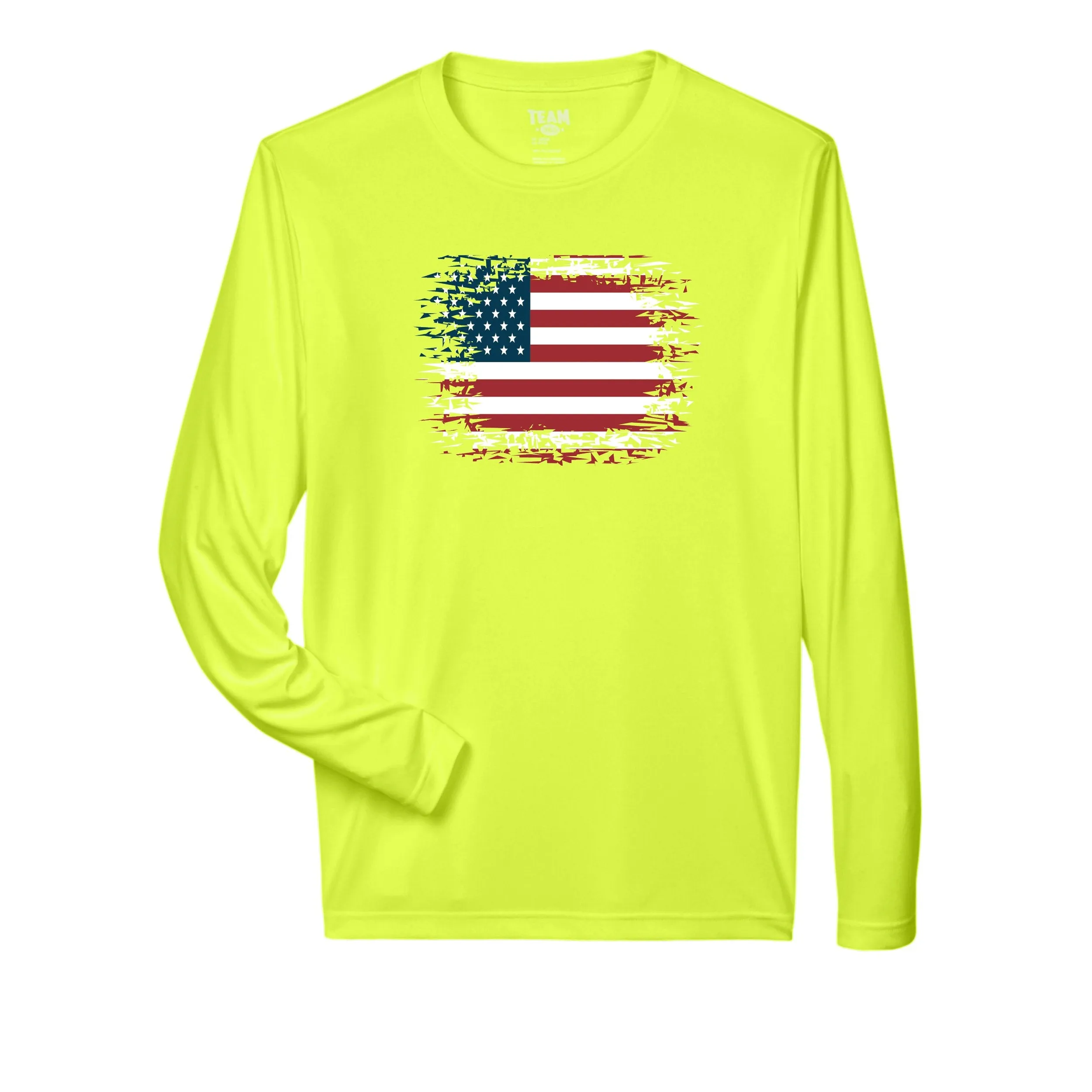 Dri-Fit Long Sleeve Shirts American Flag
