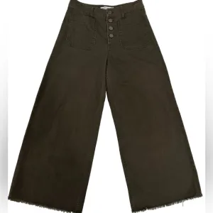 Elizabeth and James Carmine CroppedButton Fly Wide Leg Jeans Size 26. C…