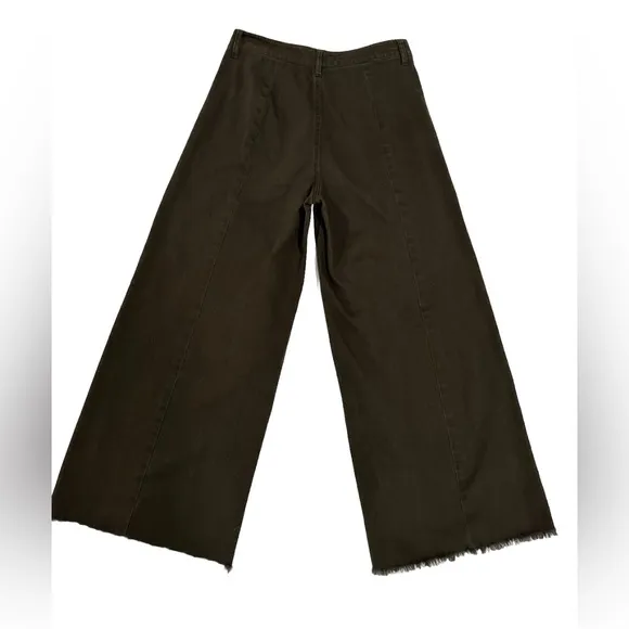Elizabeth and James Carmine CroppedButton Fly Wide Leg Jeans Size 26. C…