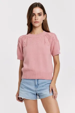 Elsie Top in Soft Cherry