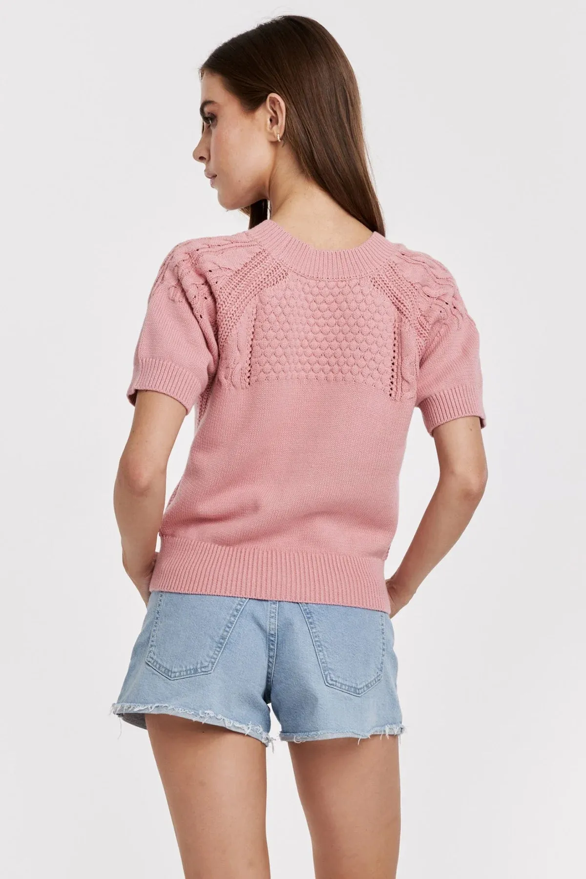 Elsie Top in Soft Cherry