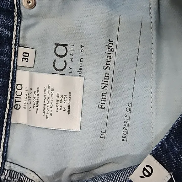 etica Finn Slim Straight Distressed Denim Jean