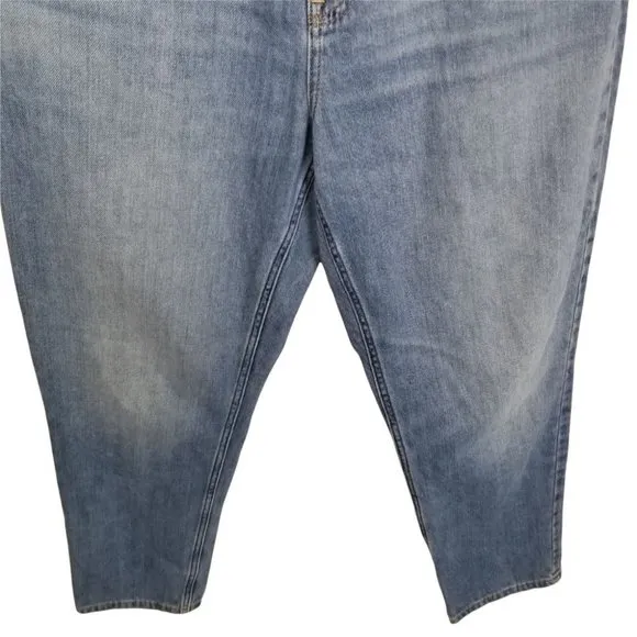Everlane Womens 30R Blue Medium Wash Denim The Summer Jeans Cropped High Rise