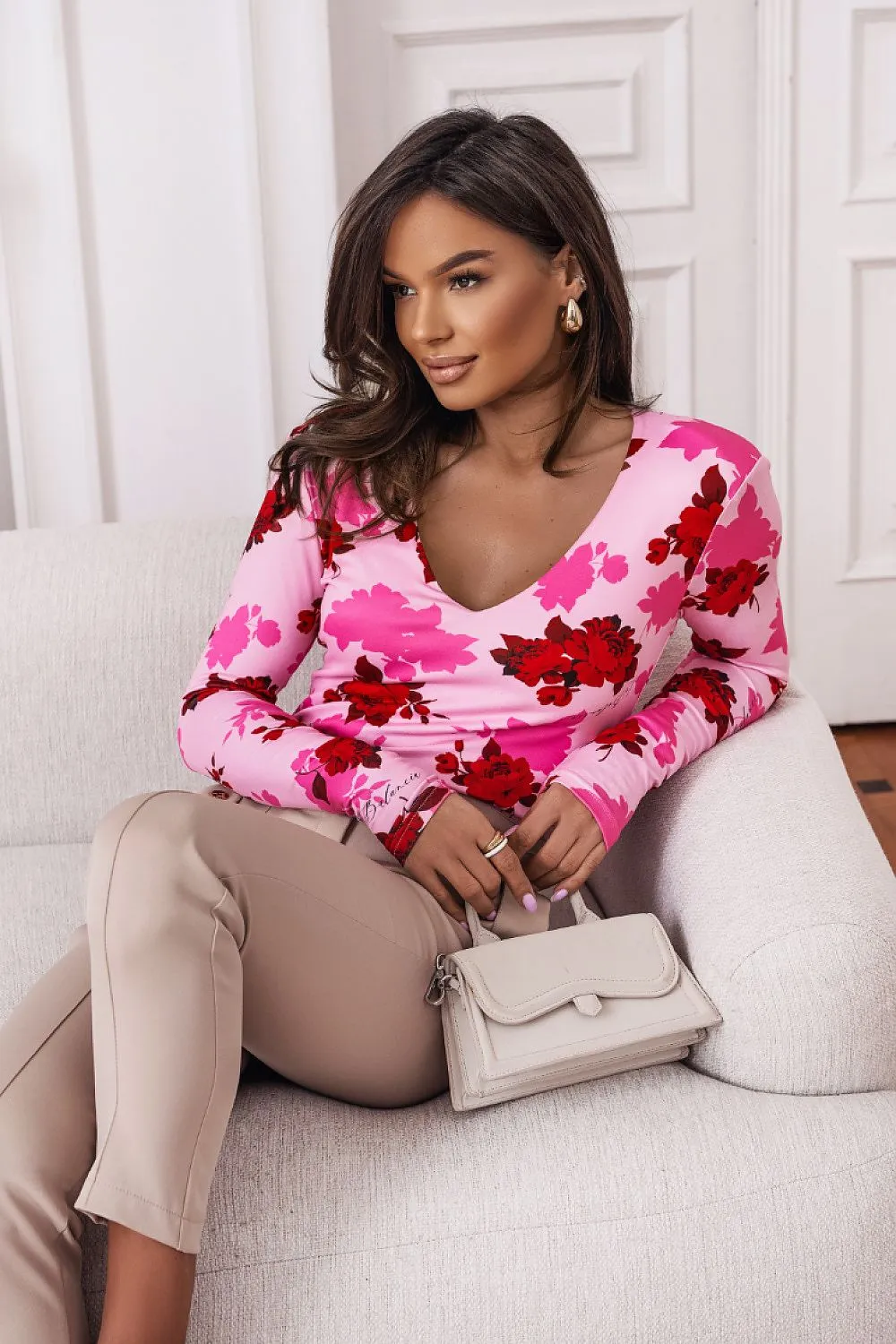Exquisite Fitted Viscose Blouse