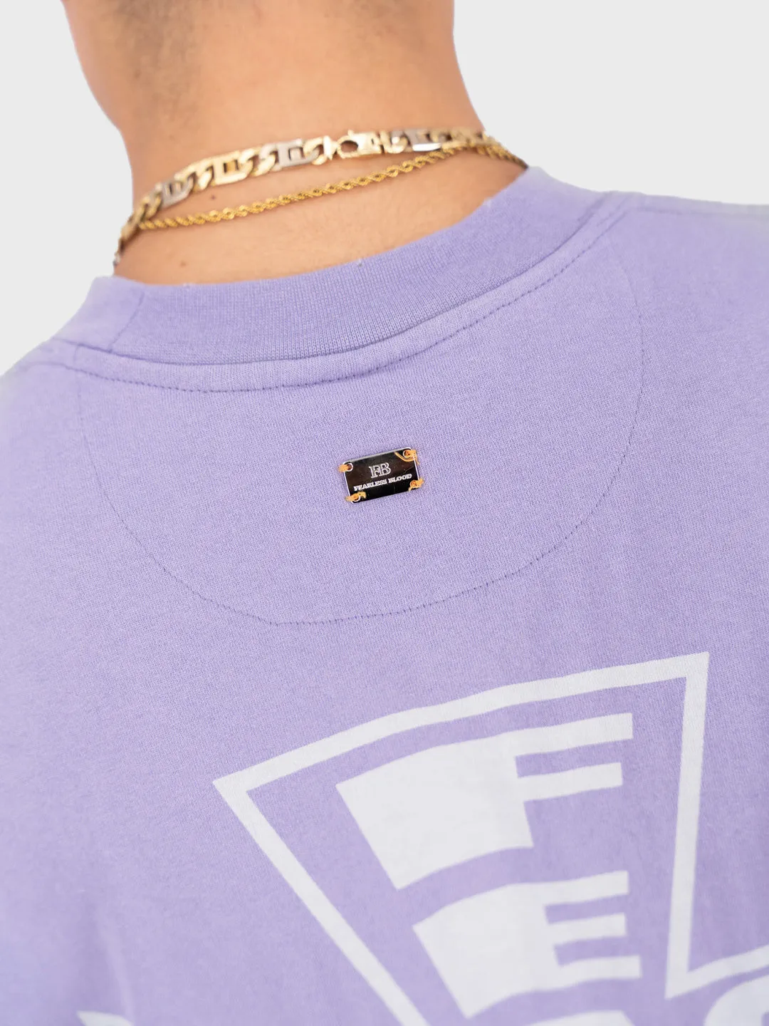 Fearless Blood Cross T-Shirt | Lilac