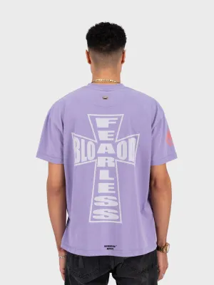 Fearless Blood Cross T-Shirt | Lilac