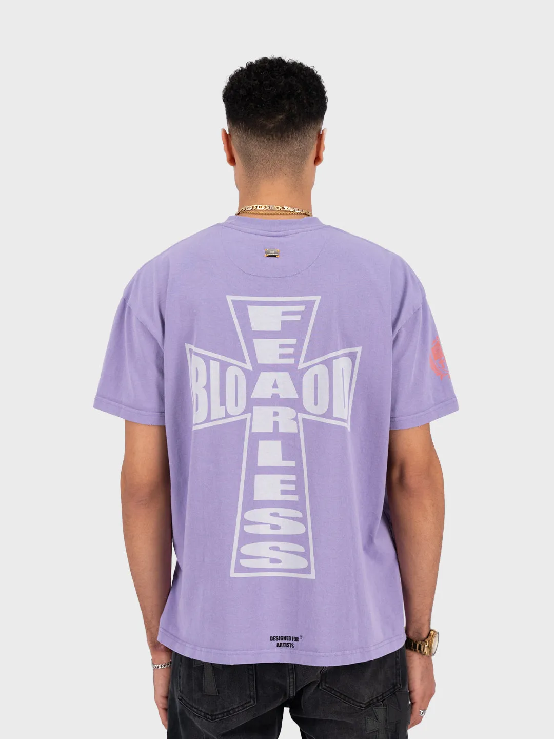 Fearless Blood Cross T-Shirt | Lilac