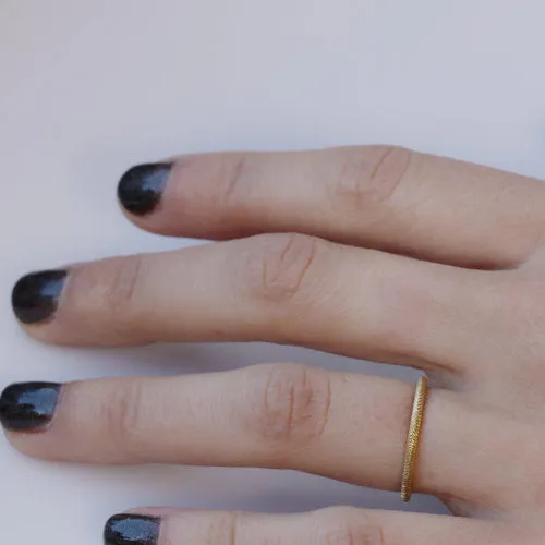 feather stacking ring