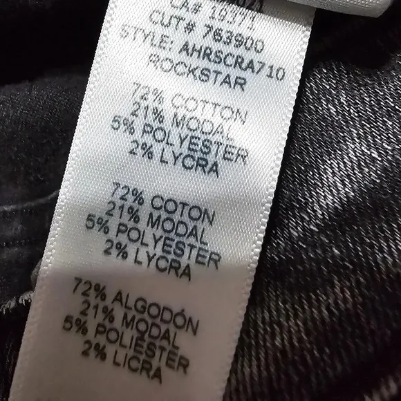 FRAME Ali High Rise Cigarette Jeans in Rockstar, Raw Hem, Stretch, Sz 32, EUC!