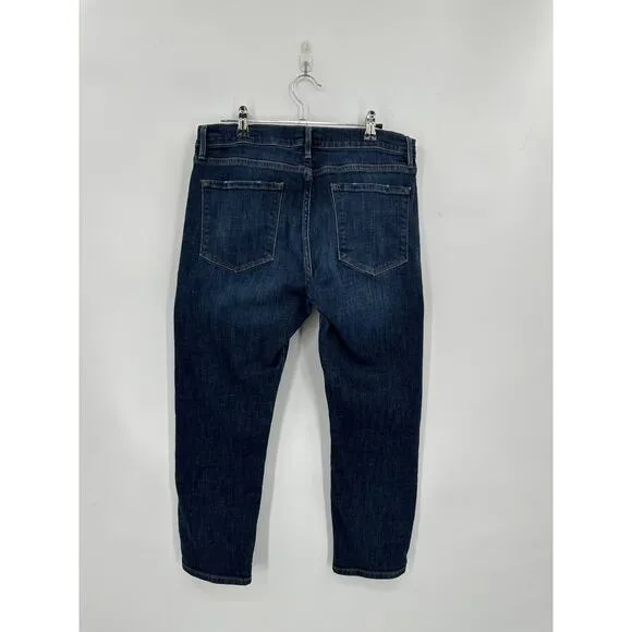 Frame Le Garcon Crop Jeans in Covent dark denim Size 30