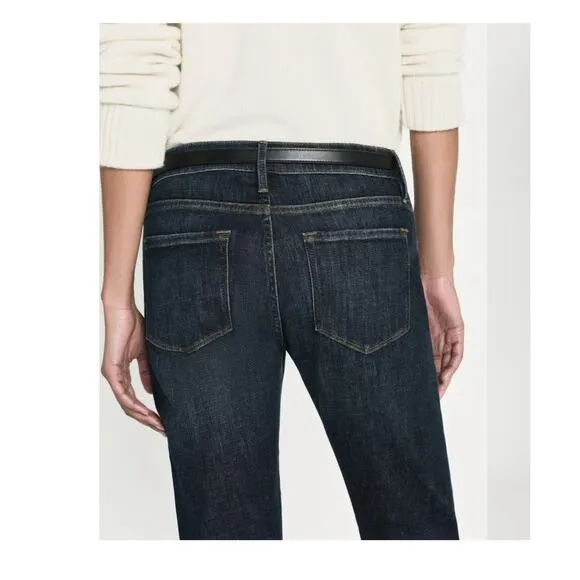 Frame Le Garcon Crop Jeans in Covent dark denim Size 30