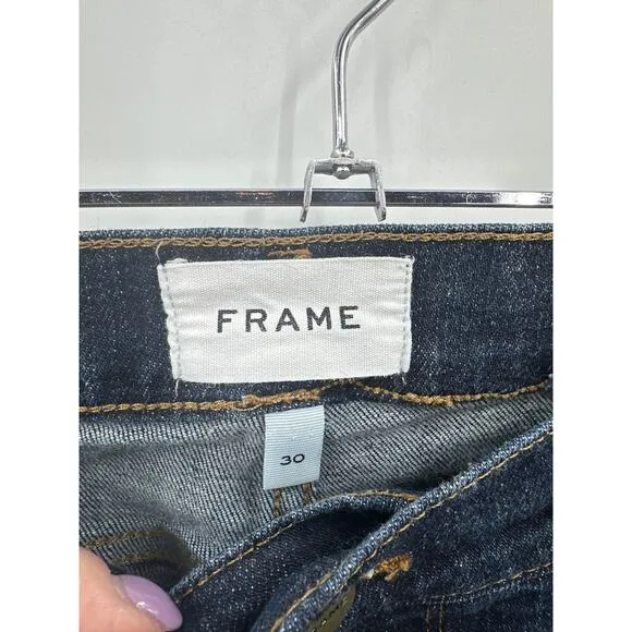 Frame Le Garcon Crop Jeans in Covent dark denim Size 30
