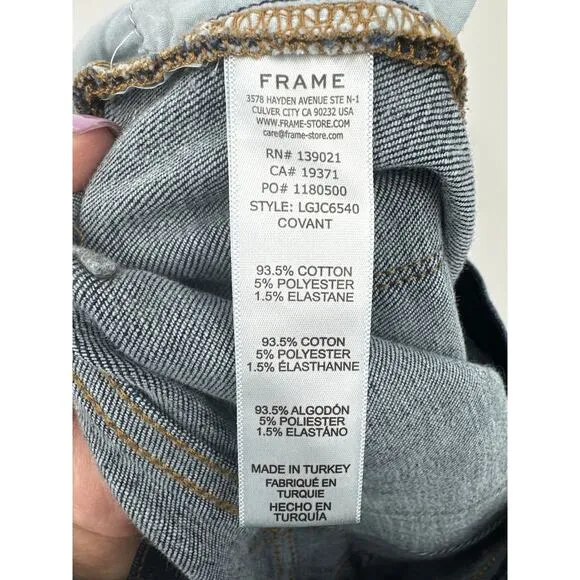 Frame Le Garcon Crop Jeans in Covent dark denim Size 30
