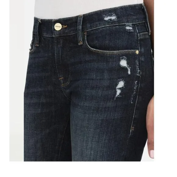 Frame Le Garcon Crop Jeans in Covent dark denim Size 30