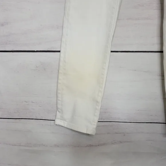 Frame Le Skinny de Jeanne White Crop Jeans