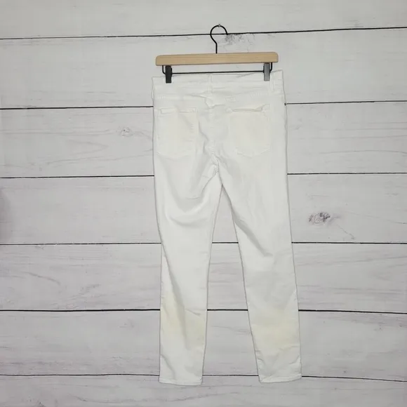Frame Le Skinny de Jeanne White Crop Jeans