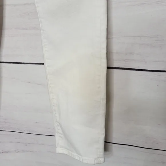 Frame Le Skinny de Jeanne White Crop Jeans