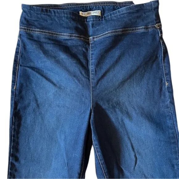 Free People We The Free In My Feelings Cropped Boot Cut Stretch Jeans Small NWT