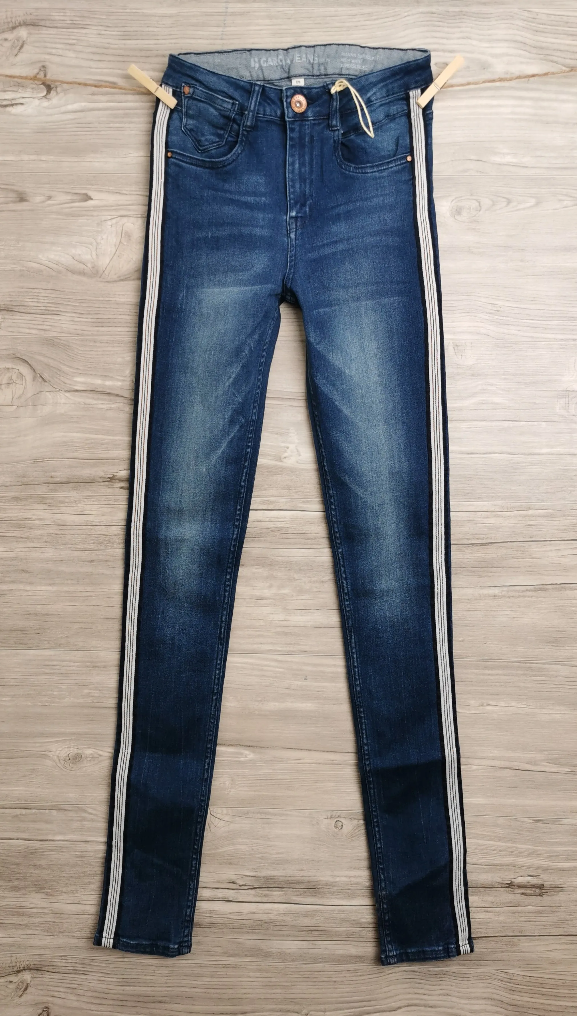 GIRL SIZE(S) 14 & 16 YEARS - GARCIA, 'Rianna' SuperSlim Fit Jeans, High Waist NWT / NWOT B42