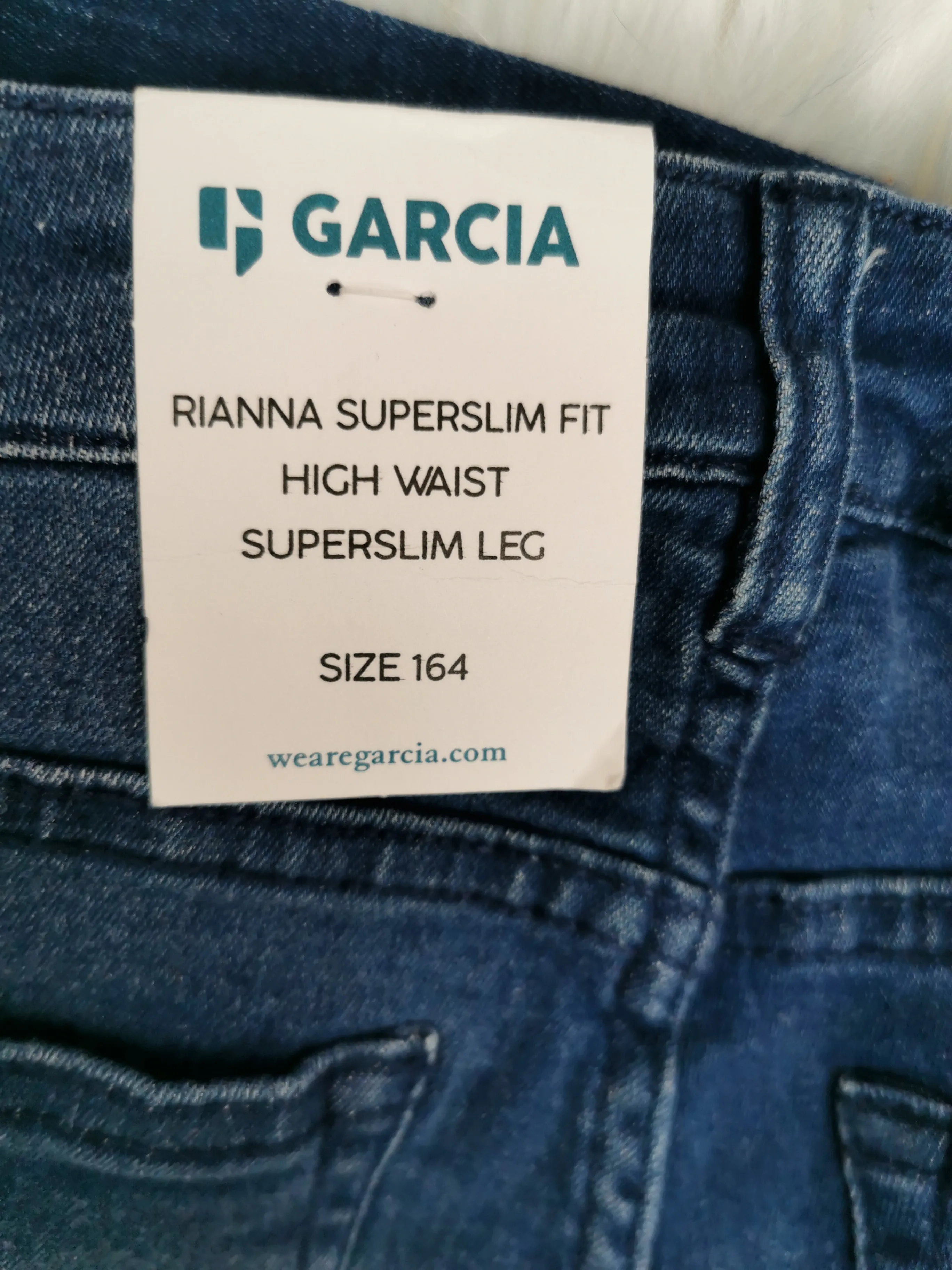 GIRL SIZE(S) 14 & 16 YEARS - GARCIA, 'Rianna' SuperSlim Fit Jeans, High Waist NWT / NWOT B42