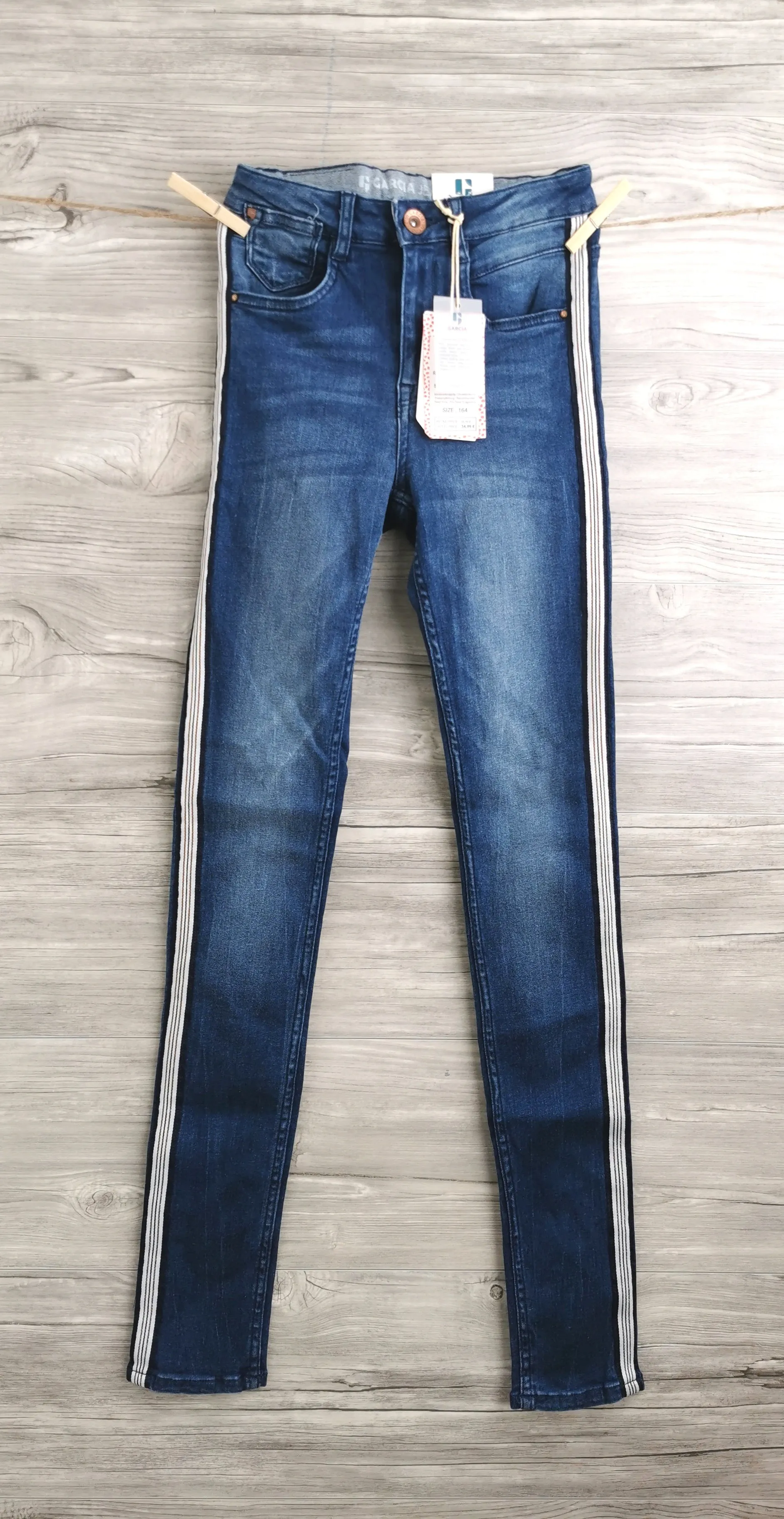 GIRL SIZE(S) 14 & 16 YEARS - GARCIA, 'Rianna' SuperSlim Fit Jeans, High Waist NWT / NWOT B42