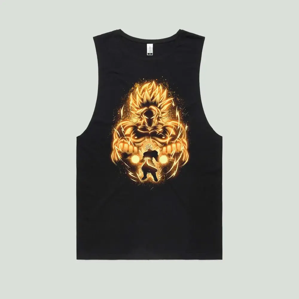 Golden Saiyan Broly Tank Top