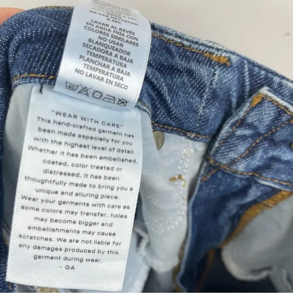 GOOD AMERICAN GOOD CLASSIC SKINNYISH FIT HIGH-RISE GAP PROOF JEANS BLUE814 4 27
