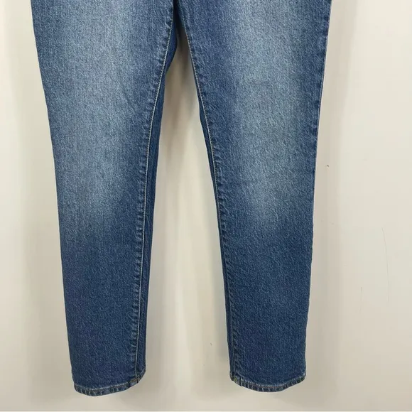 GOOD AMERICAN GOOD CLASSIC SKINNYISH FIT HIGH-RISE GAP PROOF JEANS BLUE814 4 27
