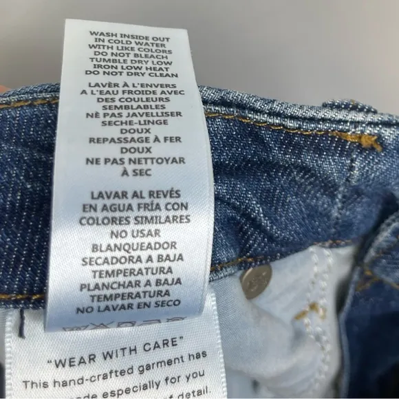GOOD AMERICAN GOOD CLASSIC SKINNYISH FIT HIGH-RISE GAP PROOF JEANS BLUE814 4 27