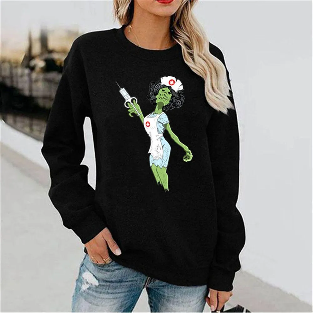Graphic long Sleeve Shirts The Zombie Nurses