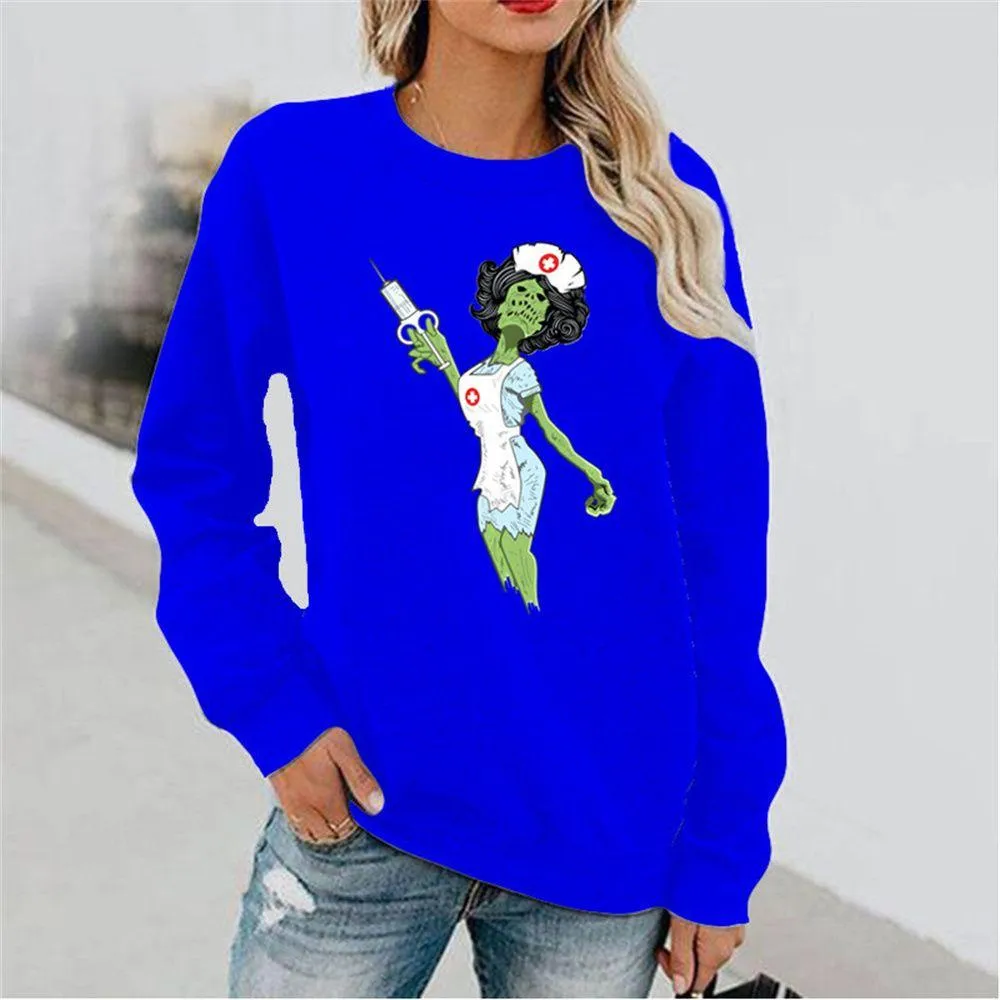 Graphic long Sleeve Shirts The Zombie Nurses