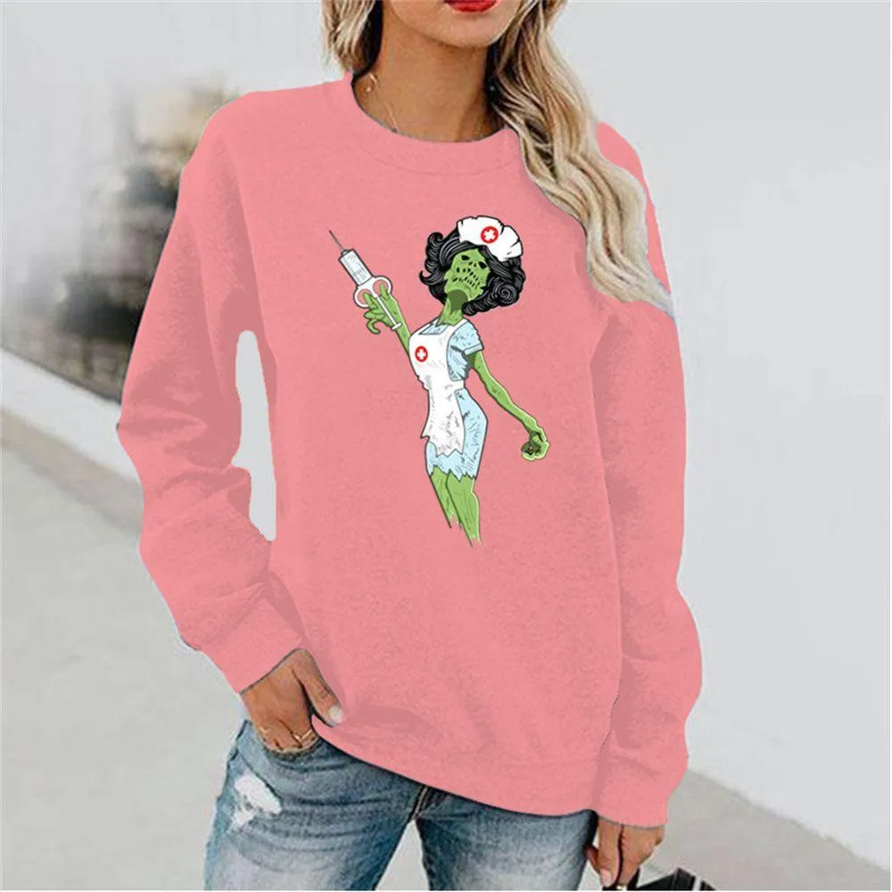 Graphic long Sleeve Shirts The Zombie Nurses
