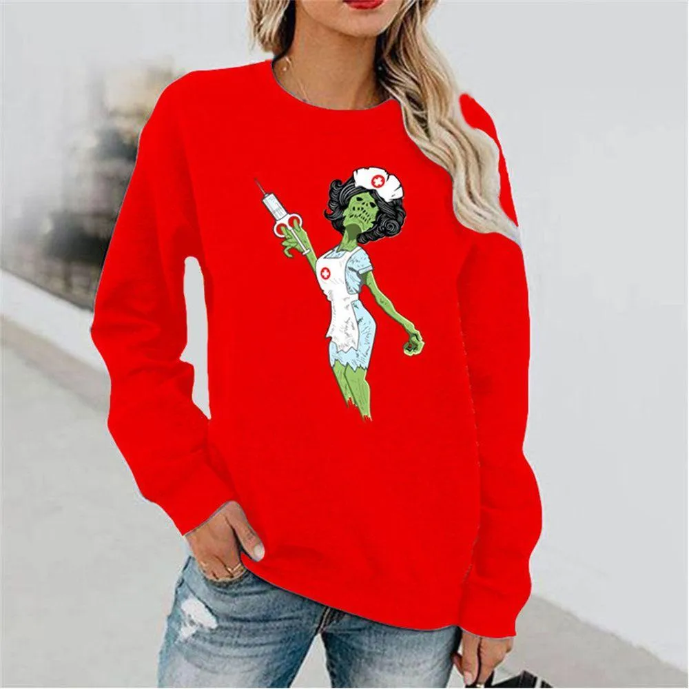 Graphic long Sleeve Shirts The Zombie Nurses
