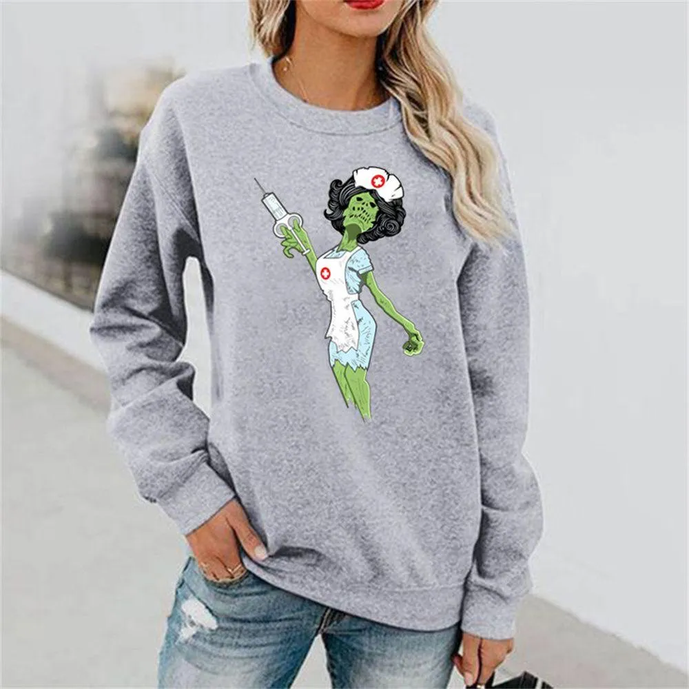 Graphic long Sleeve Shirts The Zombie Nurses