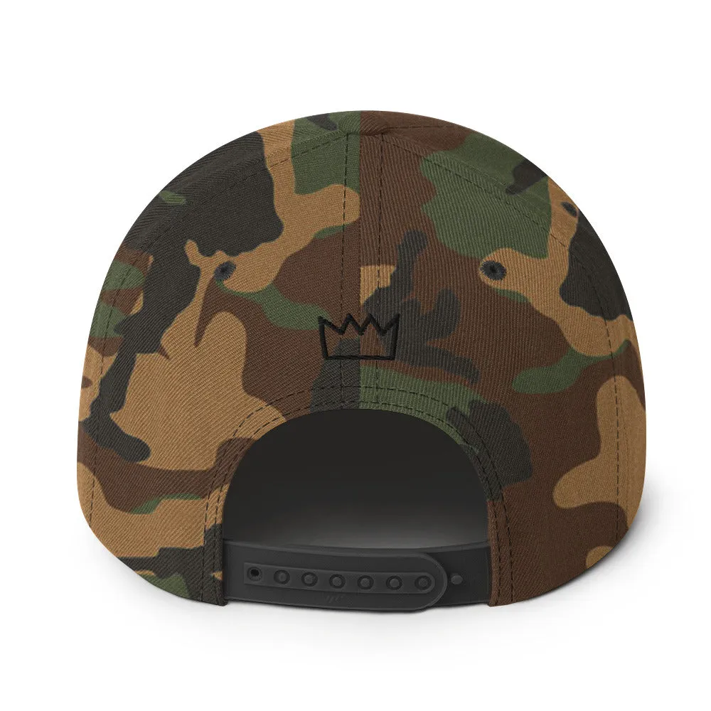 Habitual Linestepper Snapback Hat (Black Stitching)
