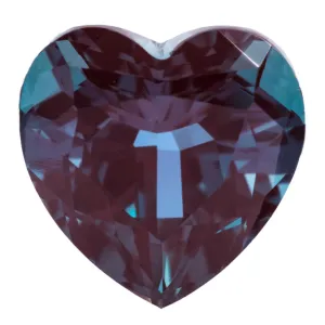 Heart Chatham Lab-Grown Alexandrite Gems