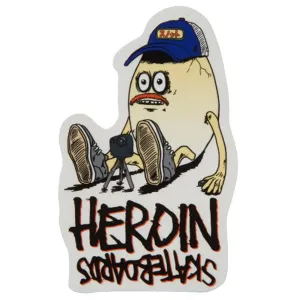Heroin - Bail Gun Gary 4 6" Sticker