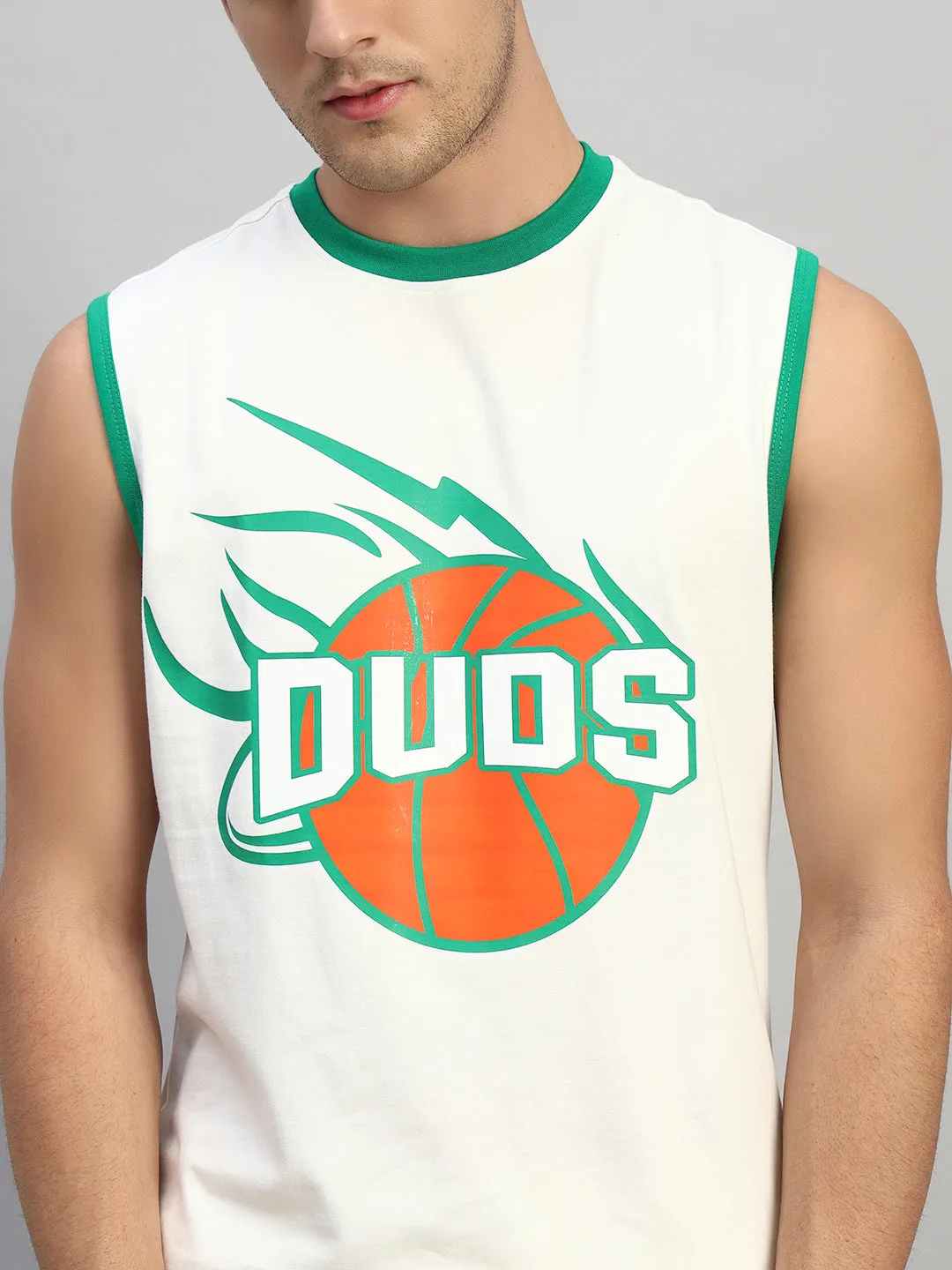 HIGH HOOPS OVER-SIZED T-SHIRT (WHITE)