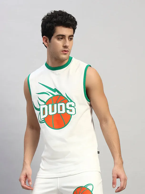 HIGH HOOPS OVER-SIZED T-SHIRT (WHITE)